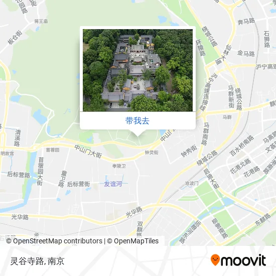 灵谷寺路地图