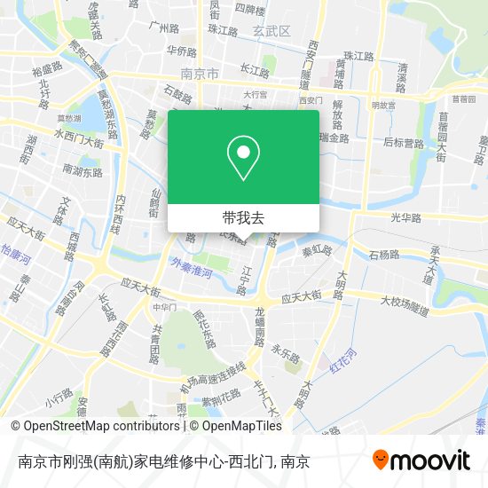 南京市刚强(南航)家电维修中心-西北门地图