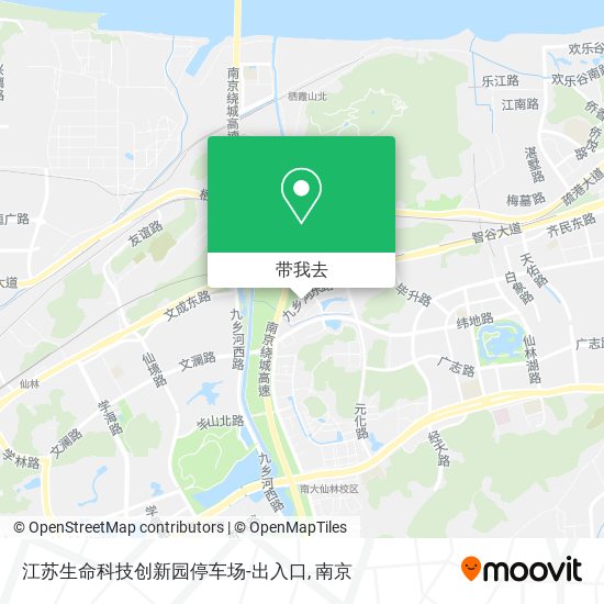江苏生命科技创新园停车场-出入口地图