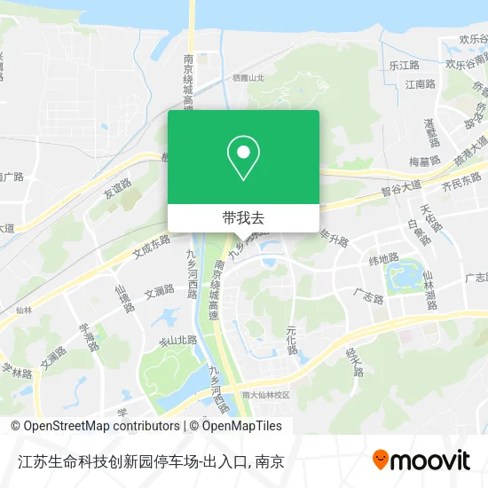 江苏生命科技创新园停车场-出入口地图