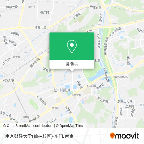 南京财经大学(仙林校区)-东门地图