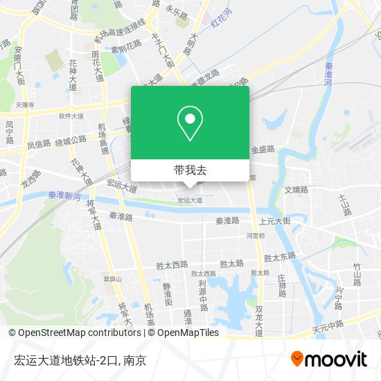 宏运大道地铁站-2口地图