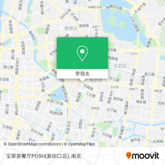 宝翠茶餐厅POSH(新街口店)地图