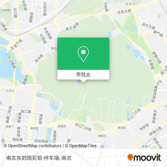 南京东郊国宾馆-停车场地图