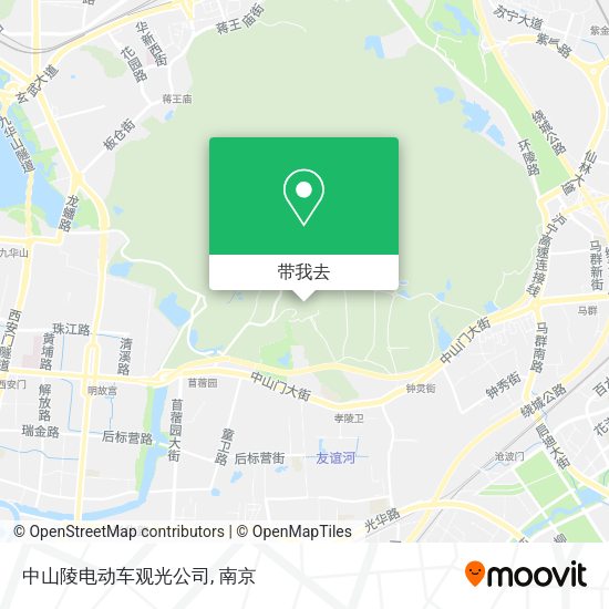 中山陵电动车观光公司地图