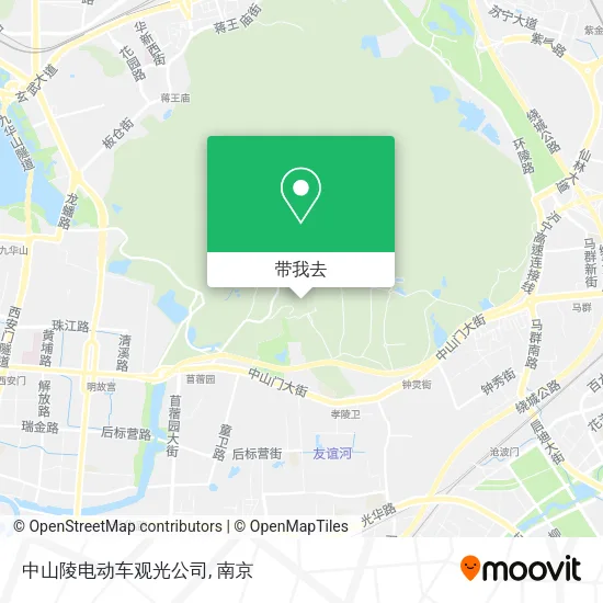 中山陵电动车观光公司地图