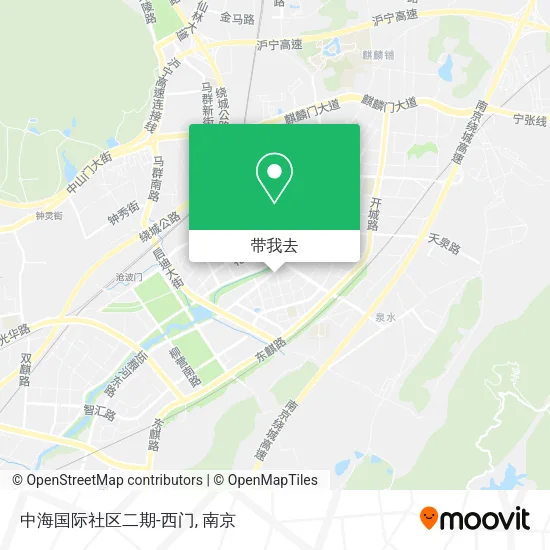 中海国际社区二期-西门地图