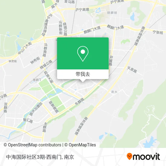 中海国际社区3期-西南门地图