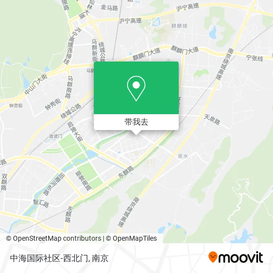 中海国际社区-西北门地图