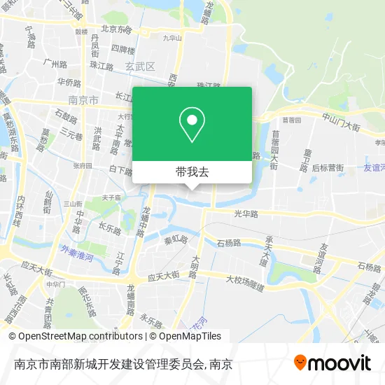 南京市南部新城开发建设管理委员会地图