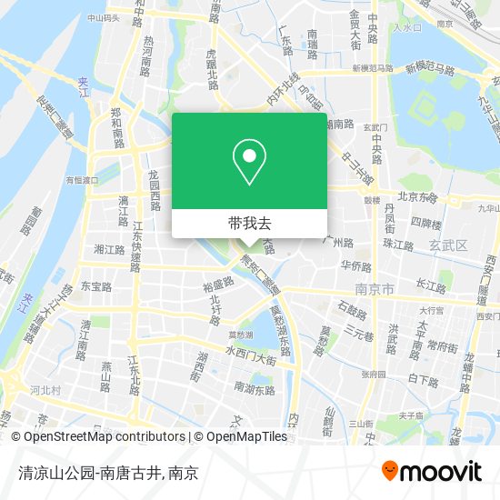 清凉山公园-南唐古井地图