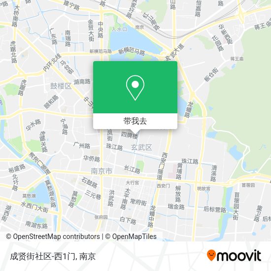 成贤街社区-西1门地图