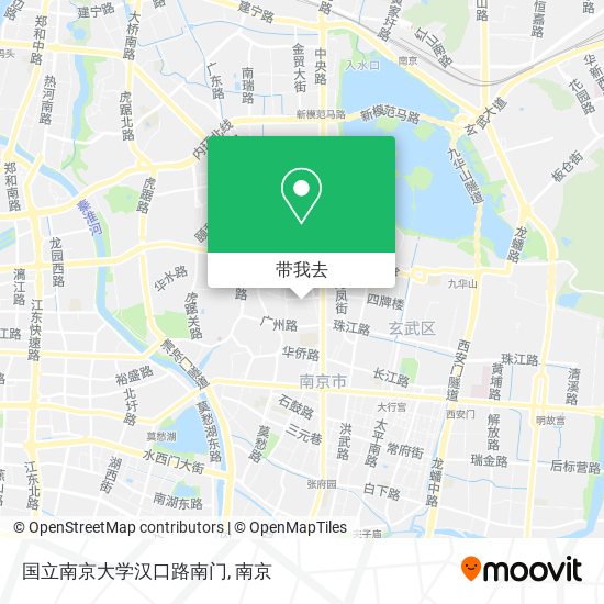 国立南京大学汉口路南门地图