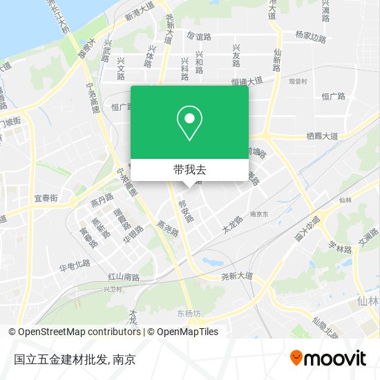国立五金建材批发地图