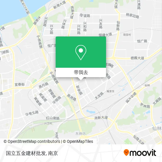 国立五金建材批发地图