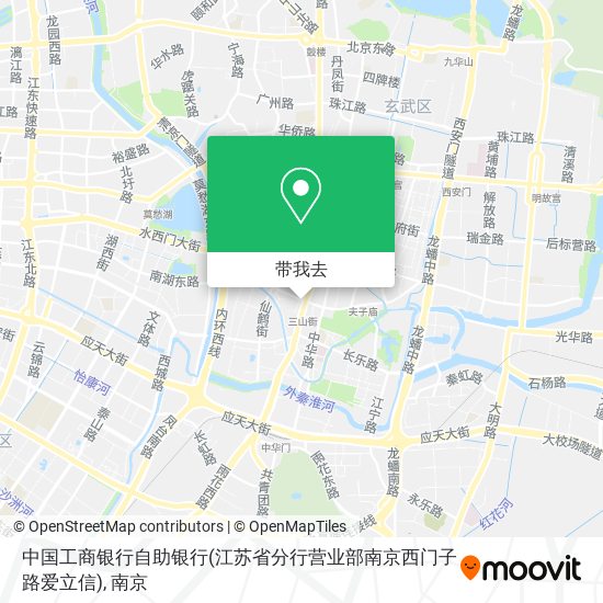 中国工商银行自助银行(江苏省分行营业部南京西门子路爱立信)地图