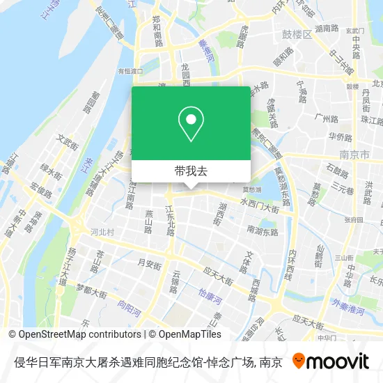 侵华日军南京大屠杀遇难同胞纪念馆-悼念广场地图
