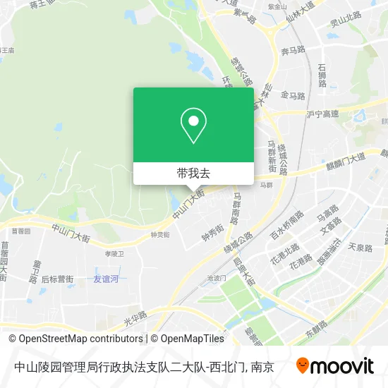 中山陵园管理局行政执法支队二大队-西北门地图
