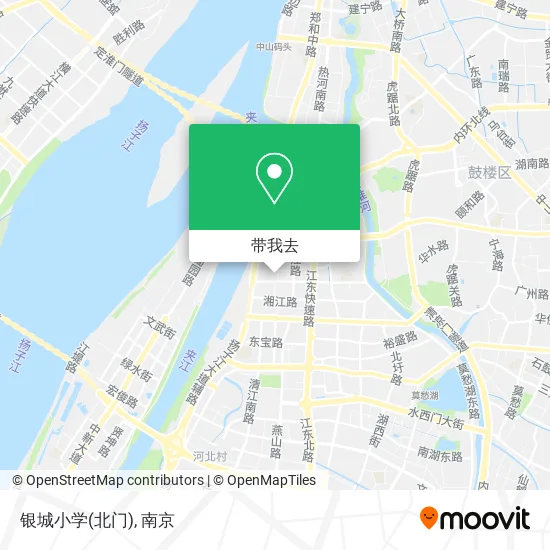 银城小学(北门)地图