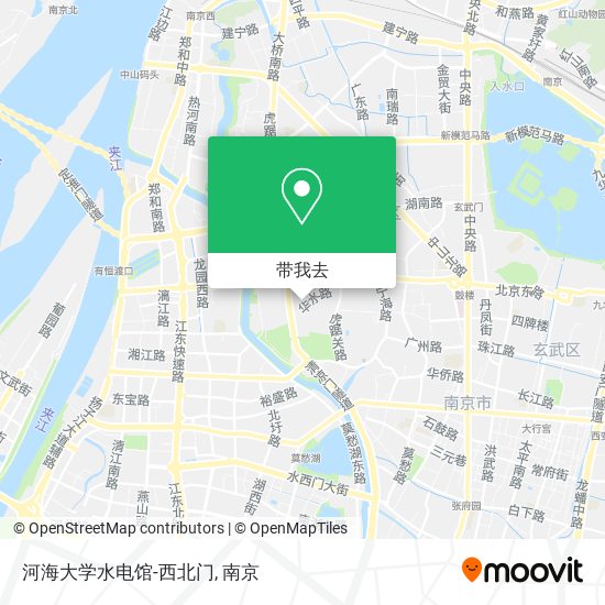 河海大学水电馆-西北门地图