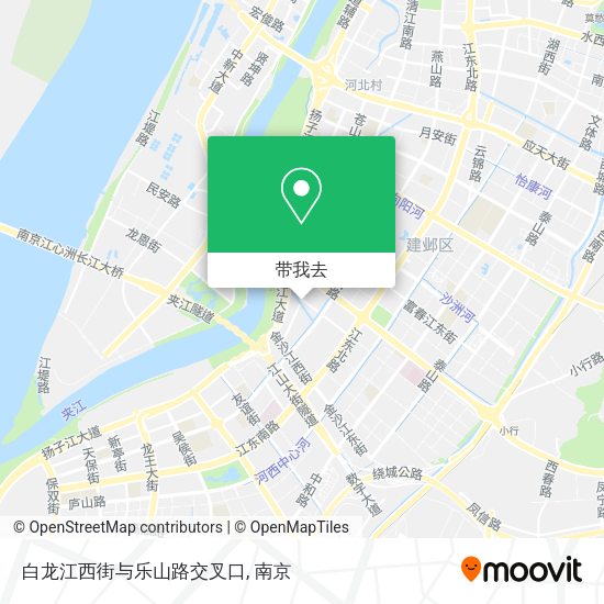 白龙江西街与乐山路交叉口地图