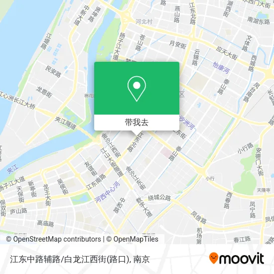 江东中路辅路/白龙江西街(路口)地图