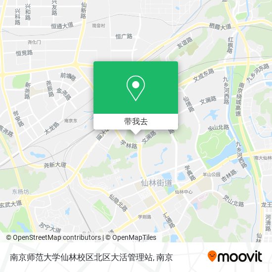 南京师范大学仙林校区北区大活管理站地图