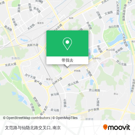 文范路与仙隐北路交叉口地图
