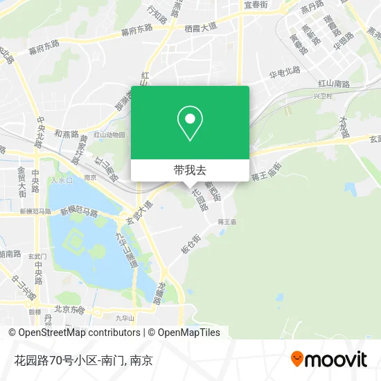 花园路70号小区-南门地图
