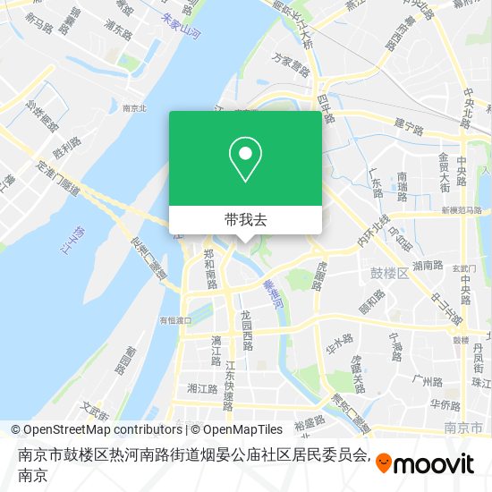 南京市鼓楼区热河南路街道烟晏公庙社区居民委员会地图