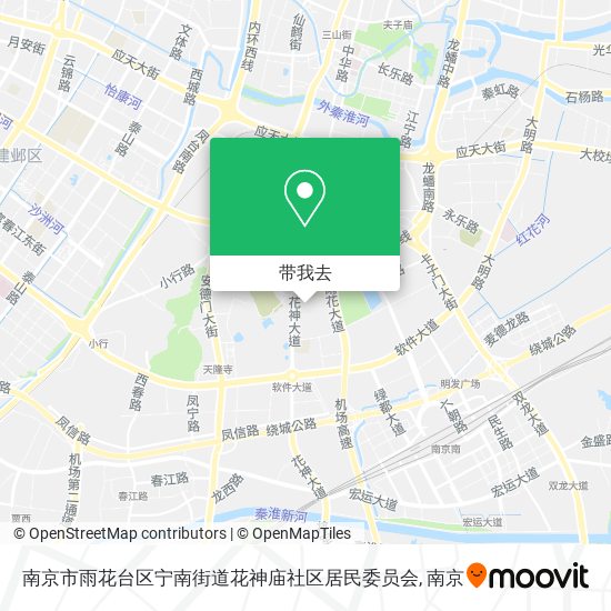 南京市雨花台区宁南街道花神庙社区居民委员会地图