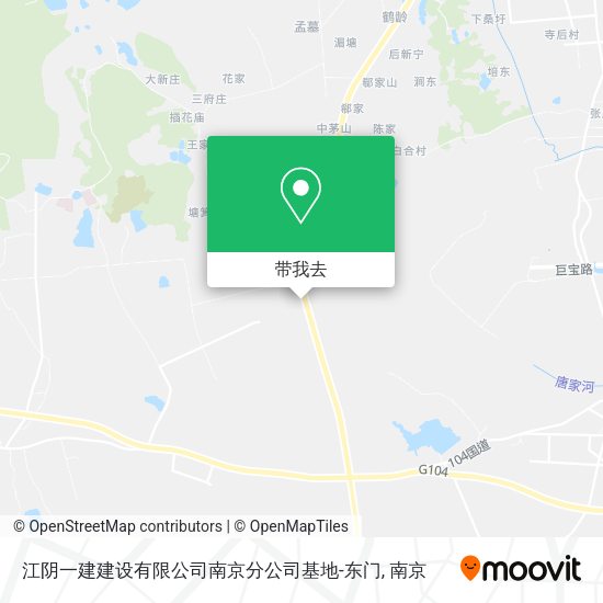 江阴一建建设有限公司南京分公司基地-东门地图