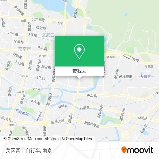美国富士自行车地图