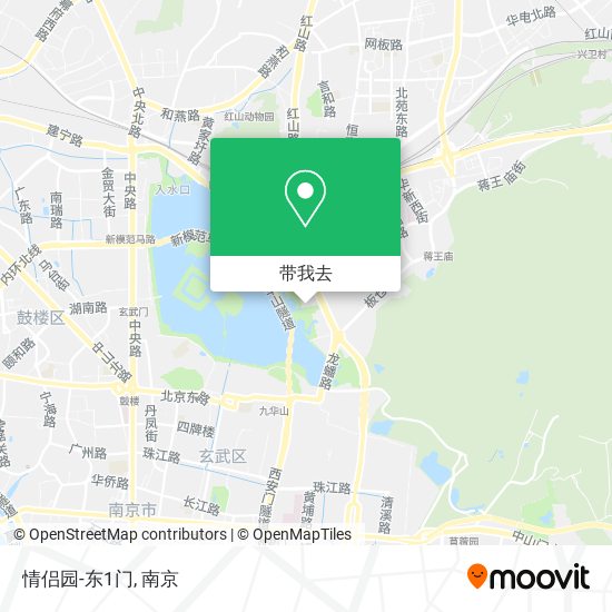 情侣园-东1门地图