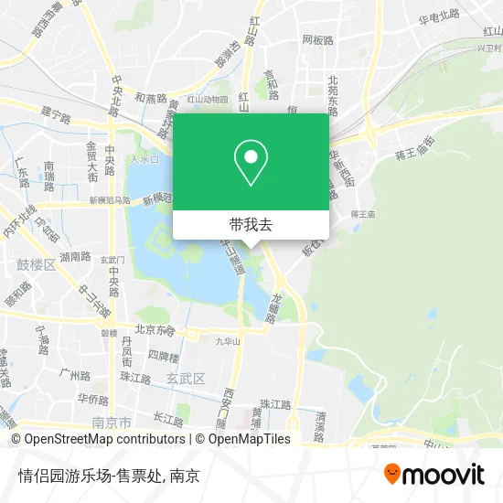 情侣园游乐场-售票处地图