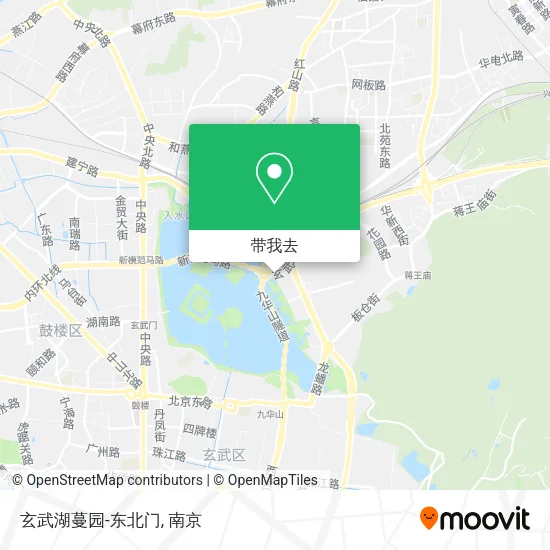 玄武湖蔓园-东北门地图
