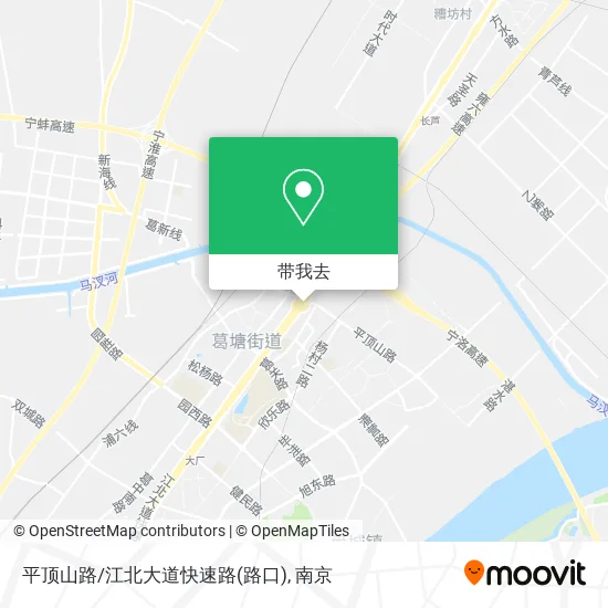 平顶山路/江北大道快速路(路口)地图