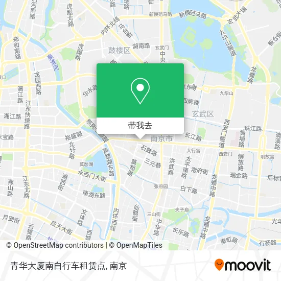 青华大厦南自行车租赁点地图