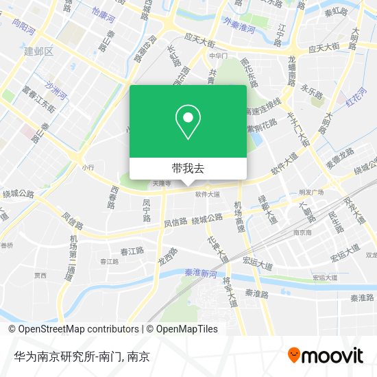 华为南京研究所-南门地图