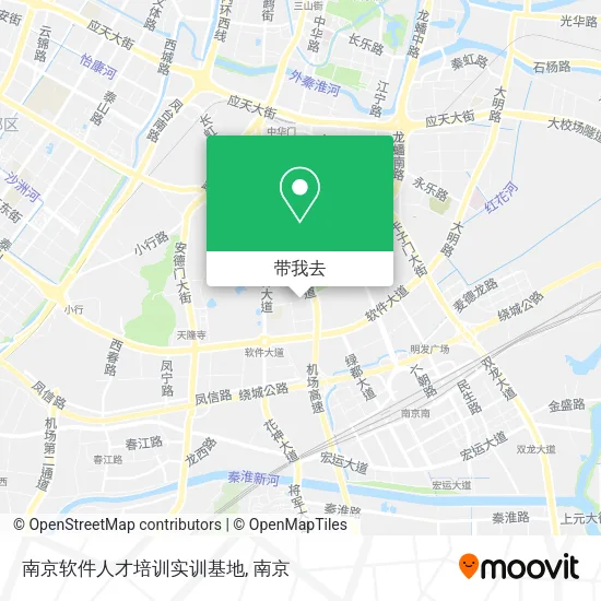 南京软件人才培训实训基地地图