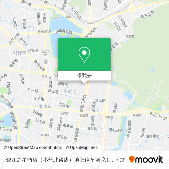 锦江之星酒店（小营北路店）地上停车场-入口地图