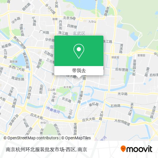 南京杭州环北服装批发市场-西区地图