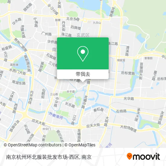 南京杭州环北服装批发市场-西区地图