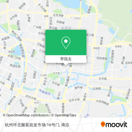 杭州环北服装批发市场-16号门地图