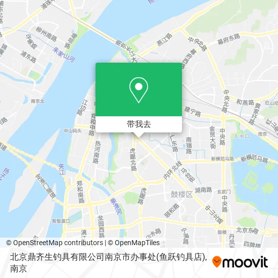 北京鼎齐生钓具有限公司南京市办事处(鱼跃钓具店)地图