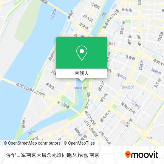 侵华日军南京大屠杀死难同胞丛葬地地图