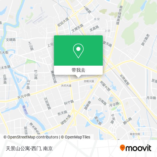 天景山公寓-西门地图