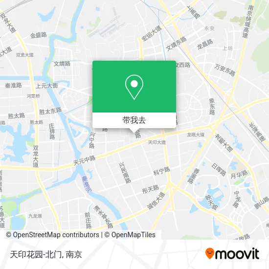 天印花园-北门地图