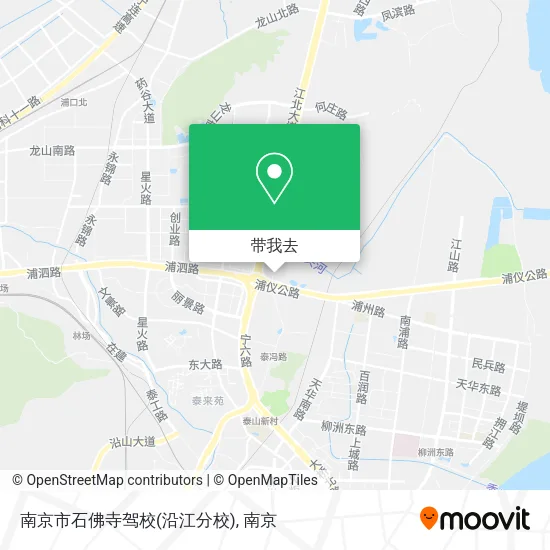 南京市石佛寺驾校(沿江分校)地图