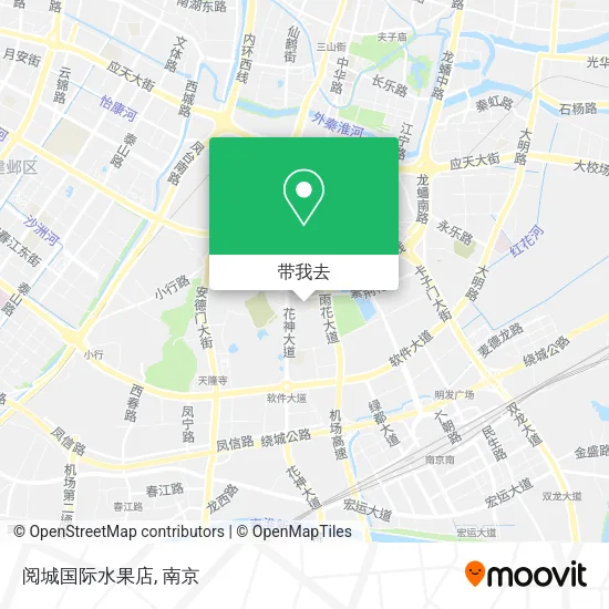 阅城国际水果店地图